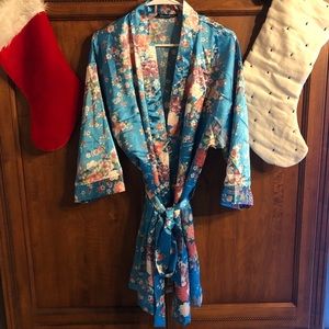 Floral Silk Robe